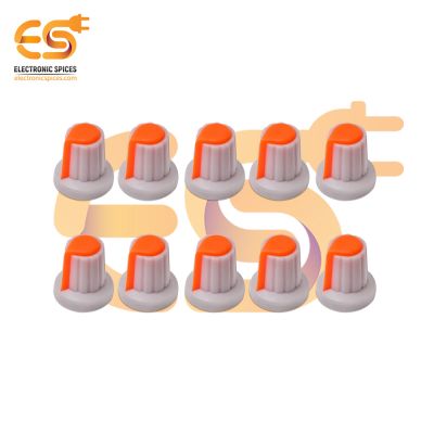 Orange color Potentiometer knob Rotary switch caps pack of 20pcs