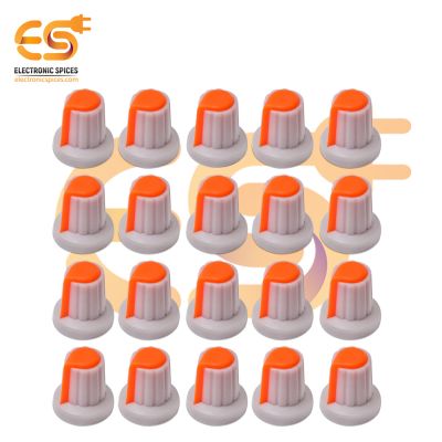 Orange color Potentiometer knob Rotary switch caps pack of 50pcs