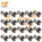 5mm Metal LED Light mounting holders with open ended heads pack of 100pcs