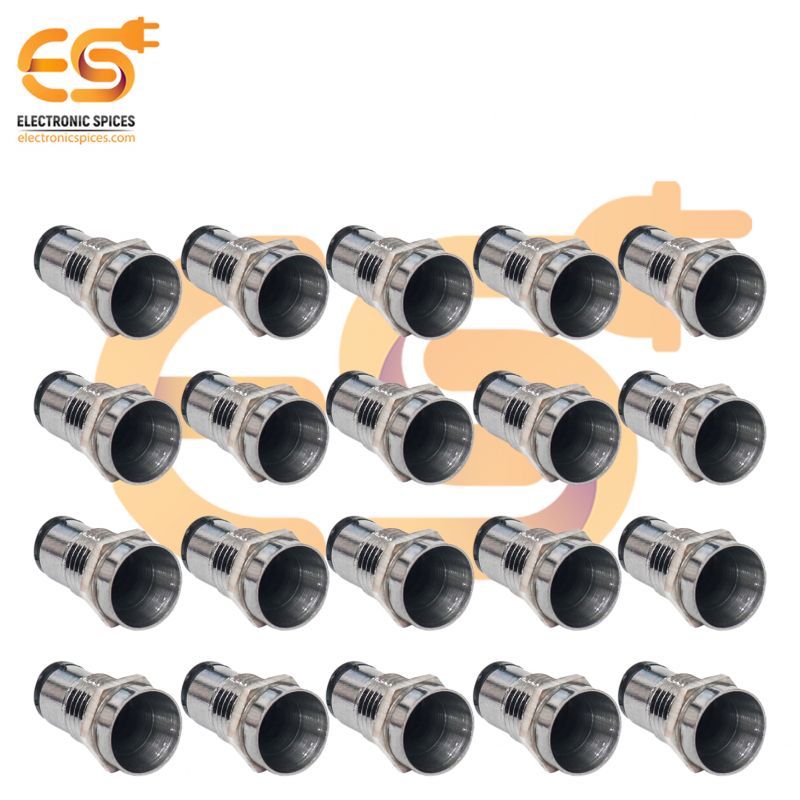 10Pcs/lot Copper Metal 3MM 5MM Light Emitting Diode LED Holder Mount Panel Display Wholesale