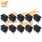 MADE IN INDIA 6A 250V black color 3 pin SPCO small copper rocker switches pack of 20pcs
