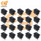 MADE IN INDIA 6A 250V black color 3 pin SPCO small copper rockers switches pack of 100pcs