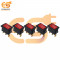 MADE IN INDIA 6A 250V red color 3 pin SPCO small plastic rocker switch Copper pin pack of 5pcs