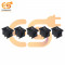 MADE IN INDIA 6A 250V AC Black color 2 pin SPST small plastic rocker switch pack of 5pcs