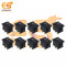 MADE IN INDIA 6A 250V AC Black color 2 pin SPST small plastic rocker switches pack of 20pcs