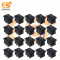 MADE IN INDIA 6A 250V AC Black color 2 pin SPST small plastic rockers switches pack of 100pcs