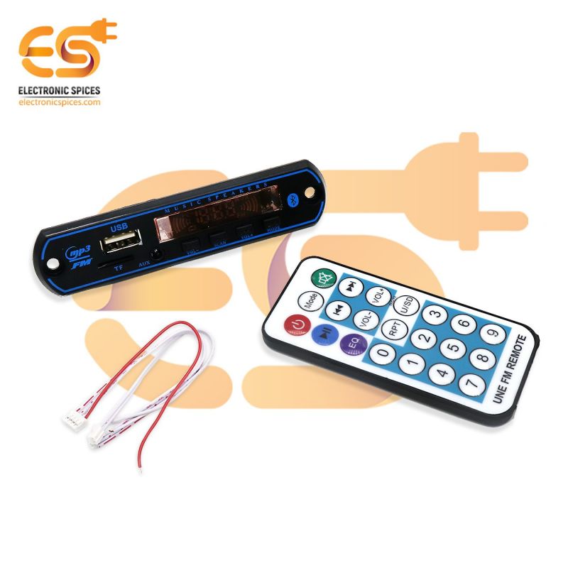 Combo of 5.1 TDA2030 Based 150W Amplifier Board with Connector with High and Low Pass Filter and Bass Boost Support Come Along Bluetooth FM with Remote Kit