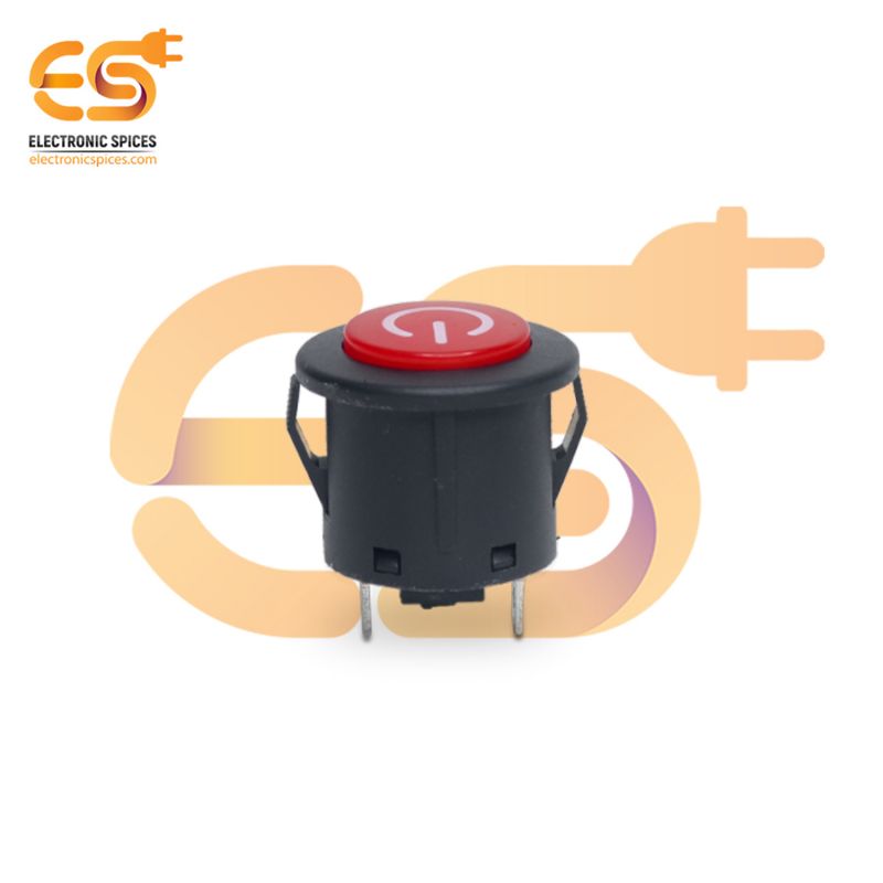 Buy SPCO ON/OFF/ON 3 pin self lock push button switch