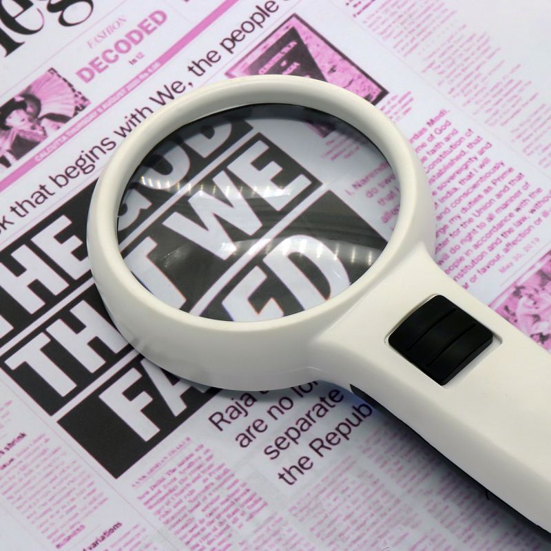 Buy DT7665 3 LED High definition optical Large Magnifier magnifying glass