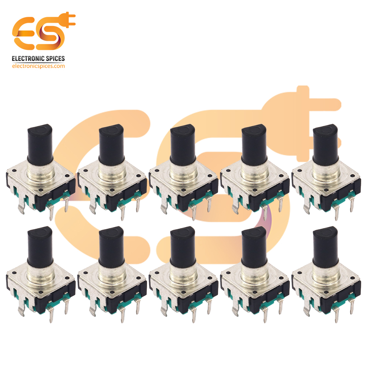 Buy Rotary encoder potentiometer at best price in India || 100K 360 ...