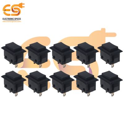SPST momentary heavy duty rectangle shape Black color Push button Horn type switches pack of 20pcs