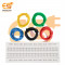 Combo of GL-12 830 points Long size Solderless breadboard with 5 type of wires 2m each