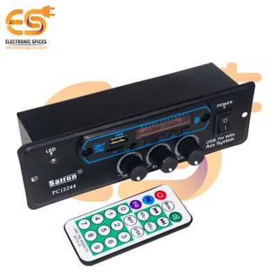 Wireless HI-FI Bluetooth MP3 USB FM player module with remote, stereo, volume, bass and treble control complete amplifier system