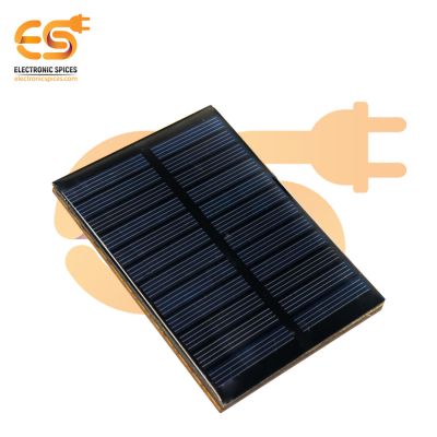 99mm x 69mm 6V 180mAh rectangle shape polycrystalline mini solar panel with wire connection bolts