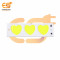 4V DC LED Heart shape High brightness LED Aluminum Yellow bead COB strip light bulb pack of 1pcs