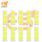 4V DC LED Butterfly shape High brightness LED Aluminum Yellow bead COB strip lights bulbs pack of 100pcs