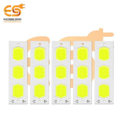 4V DC LED Hexagon shape High brightness LED Aluminum Yellow bead COB strip light bulbs pack of 10pcs