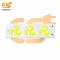 4V DC LED Fan shape High brightness LED Aluminum Yellow bead COB strip light bulb pack of 1pcs