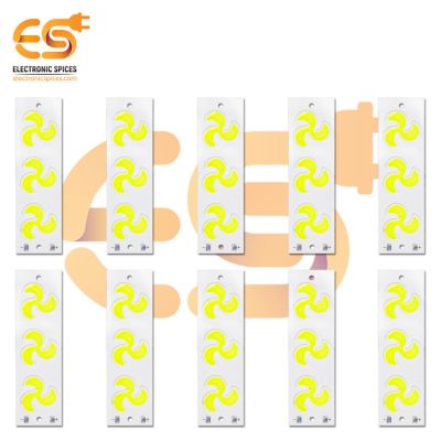 4V DC LED Fan shape High brightness LED Aluminum Yellow bead COB strip lights bulbs pack of 100pcs