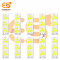 4V DC LED Fan shape High brightness LED Aluminum Yellow bead COB strip lights bulbs pack of 100pcs