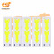 4V DC LED Arrow shape High brightness LED Aluminum Yellow bead COB strip light bulbs pack of 10pcs