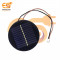 80mm diameter 6V 80mAh Circle shape polycrystalline mini epoxy solar panels with JST connector pack of 1pcs