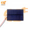 99mm x 69mm 6V 180mAh rectangle shape polycrystalline mini epoxy solar panels with alligator clip pack of 1pcs