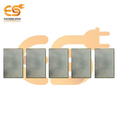 152mm x 101mm ( 6 x 4 inches ) Copper clad single side 1mm pitch printed circuit board or PCB pack of 5pcs