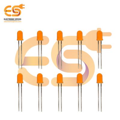 5mm Orange color LED round shapes pack of 100 (Orange in Orange)