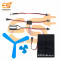 Mini Solar DIY Kit – 99x69mm Solar Panel | Dynamo Motor | Propellers | DPDT Switch | LED (6 Items)