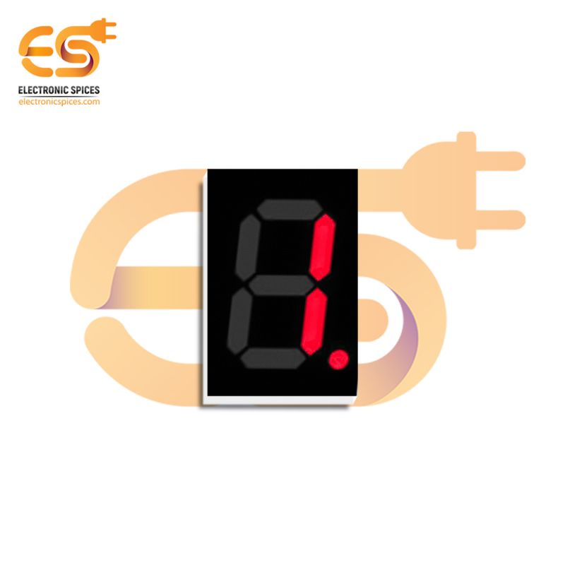 0.56 inch 1 digit red display color 7 segment LED display COMMON CATHODE pack of 5pcs