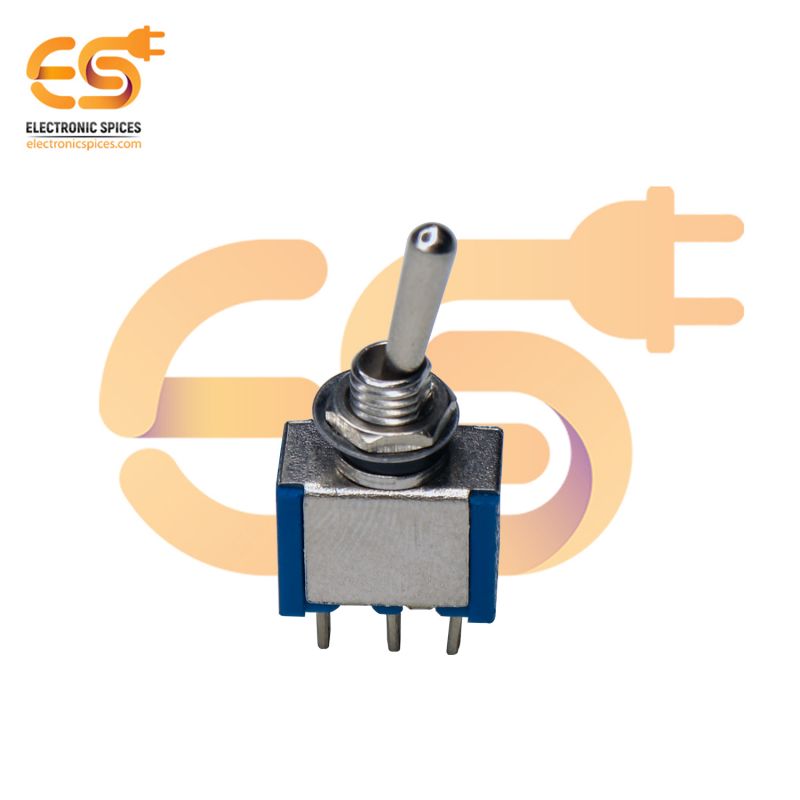 Buy 3A 125V 3 pin SPDT metal body mini toggle switch
