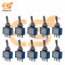 3A 125V 3 pin SPDT metal body mini toggle switches pack of 20pcs