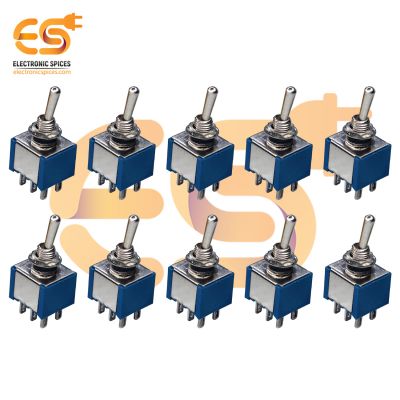 3A 125V 6 pin DPDT metal body mini toggle switches pack of 20pcs