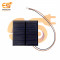 70mm x 70mm 6V 100mAh Square shape polycrystalline mini epoxy solar  panels with wire attach pack of 1pcs