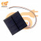 70mm x 70mm 6V 100mAh Square shape polycrystalline mini epoxy solar  panels with wire attach pack of 1pcs