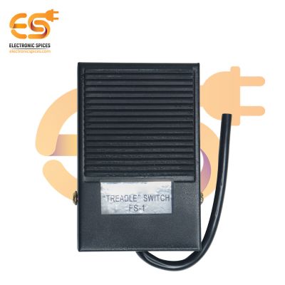 Treadle Switch FS-1 SPST Momentary Metal Power Foot Pedal Switch Footswitch with Anti-slip design