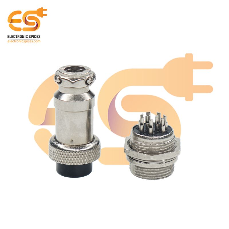 Lsgoodcare - Spine Aeronautiche GX16-9, 30 Pezzi, 16 Mm, 9 Pin, Connettore DIN Femmina/maschio, Con Tappi Per Aeronautica, 5 A, In Metallo - Foto 12