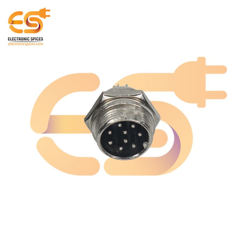GX16 Male 9 pin 5A metal aviation connector pack of 1pcs