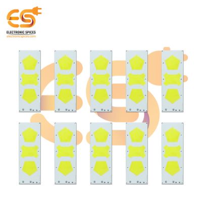 12V DC Pentagon Shape COB LED High brightness LED Aluminum Yellow bead COB strip lights bulbs pack of 10