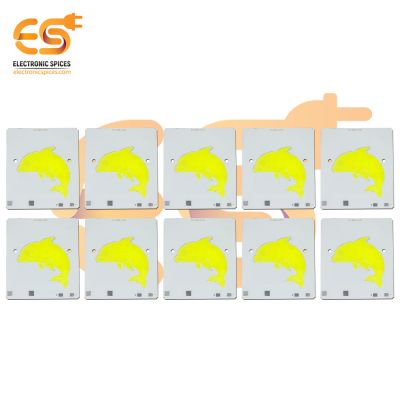 12V DC LED Fish Shape High brightness LED Aluminum Yellow bead COB strip lights bulbs pack of 10