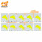 12V DC LED Fish Shape High brightness LED Aluminum Yellow bead COB strip lights bulbs pack of 10