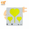 12V DC LED Heart shape High brightness LED Aluminum Yellow bead COB strip lights bulbs