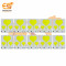 12V DC LED Heart shape High brightness LED Aluminum Yellow bead COB strip lights bulbs pack of 10