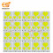 12V DC LED Heart shape High brightness LED Aluminum Yellow bead COB strip lights bulbs pack of 100