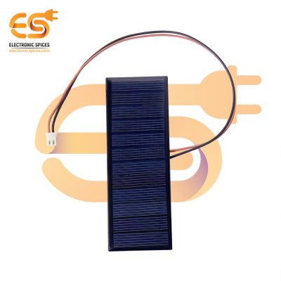 110mm x 40mm 6V 70mAh rectangle shape polycrystalline mini epoxy solar panels with wire attach pack of 1pcs