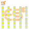 12V DC LED Rectangle shape High brightness LED Aluminum Yellow bead COB strip lights bulbs pack of 10