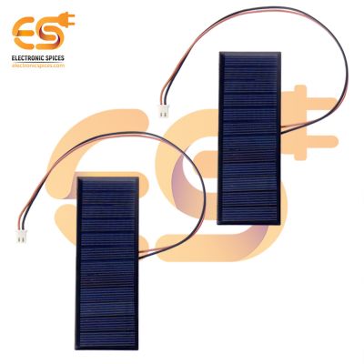 110mm x 40mm 6V 70mAh rectangle shape polycrystalline mini epoxy solar panels with wires attach pack of 10pcs