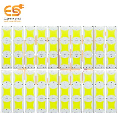 12V DC LED Rhombus shape High brightness LED Aluminum Yellow bead COB strip lights bulbs pack of 100