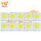 12V DC LED Sun Shape High brightness LED Aluminum Yellow bead COB strip lights bulbs pack of 10